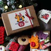 新年手工 曲奇 糖果 新品 小马黄油饼干太妃糖元 旦26新年礼物