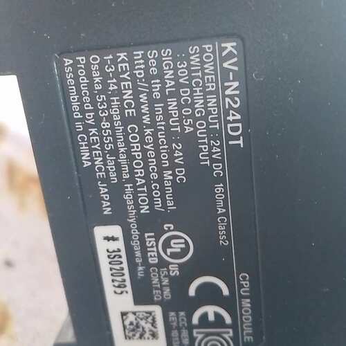议价基恩士kv-n24dt，网口模块kv-nc1e，通电测试正常
