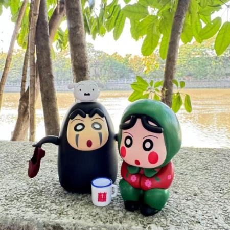 蜡笔小新盲盒手办可爱卡通动漫