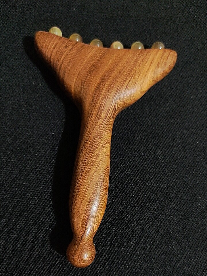 澜字紫金檀木按摩眼部脸部提升按摩经络下颚线法令纹提拉美人推