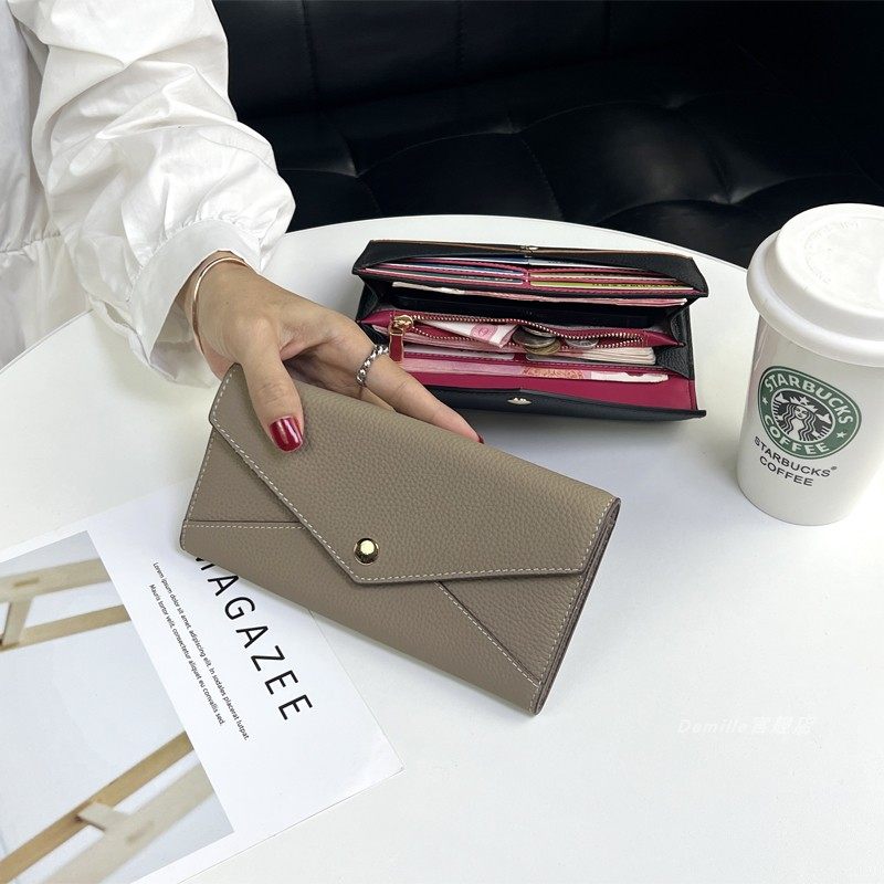 真皮长款钱包女士大容量钱夹2025新款简约气质小手拿包放手机皮夹,箱包皮具/热销女包/男包,手拿包,淘宝优惠券,粉丝福利购,淘宝优惠卷