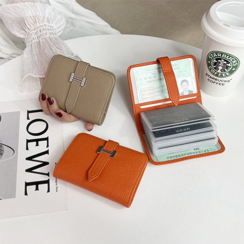 防消磁卡包超薄款大容量头层牛皮