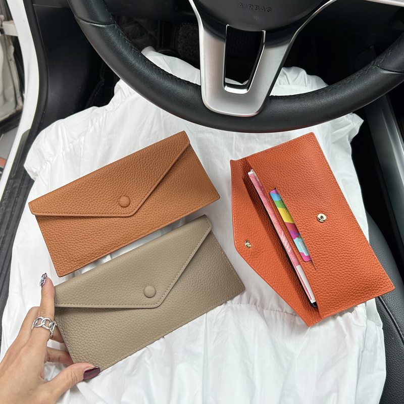 超薄钱包大容量2023新款真皮女