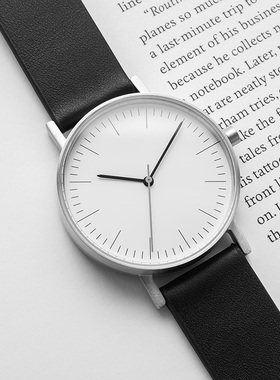 BIJOUONE彼树湾B001简约设计气质男女防水精钢人生切割术周边手表