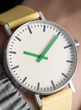 BIJOUONE彼树湾B50绿色瑞士机芯静音男女礼物礼盒防水精钢手表