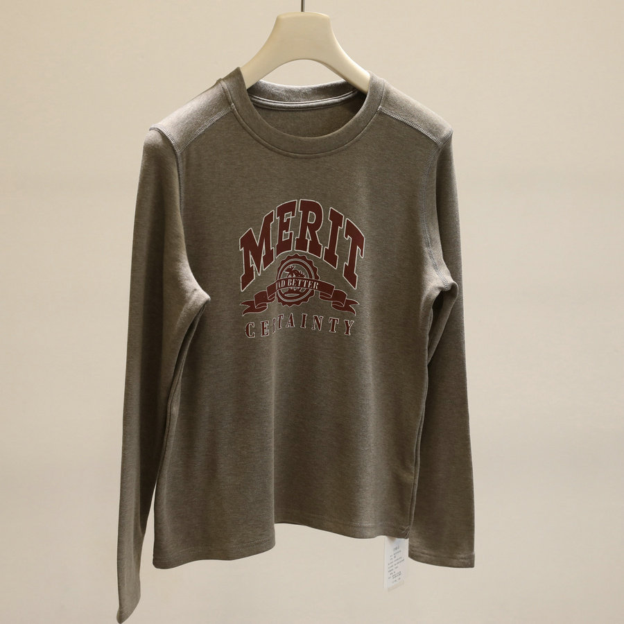 全民友好型裁剪！复古印花薄绒打底衫女秋冬休闲百搭加厚T恤上衣