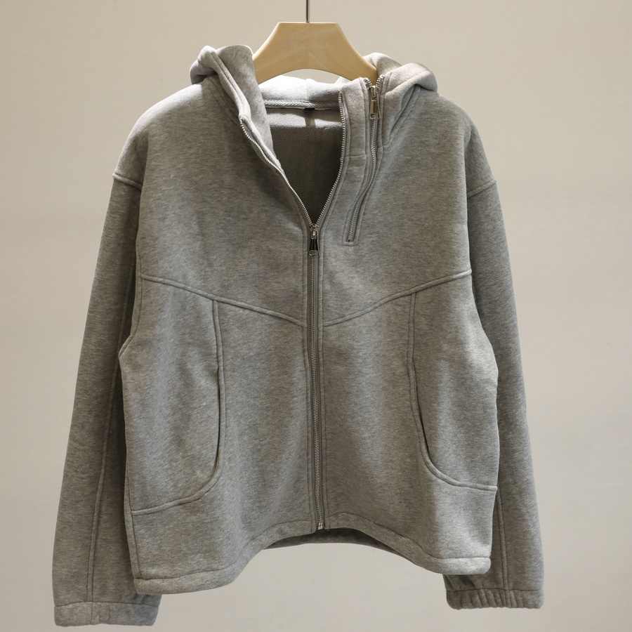 舒适主义！加绒连帽卫衣女2025秋冬宽松休闲百搭加厚拉链外套