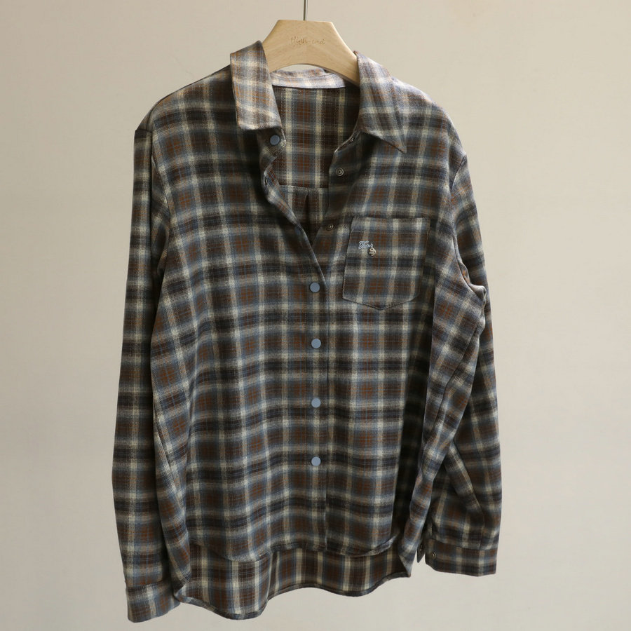 万年经典款！春季复古格子衬衫女宽松长袖百搭显瘦衬衣外套休闲风,女装/女士精品,衬衫,淘宝优惠券,粉丝福利购,淘宝优惠卷