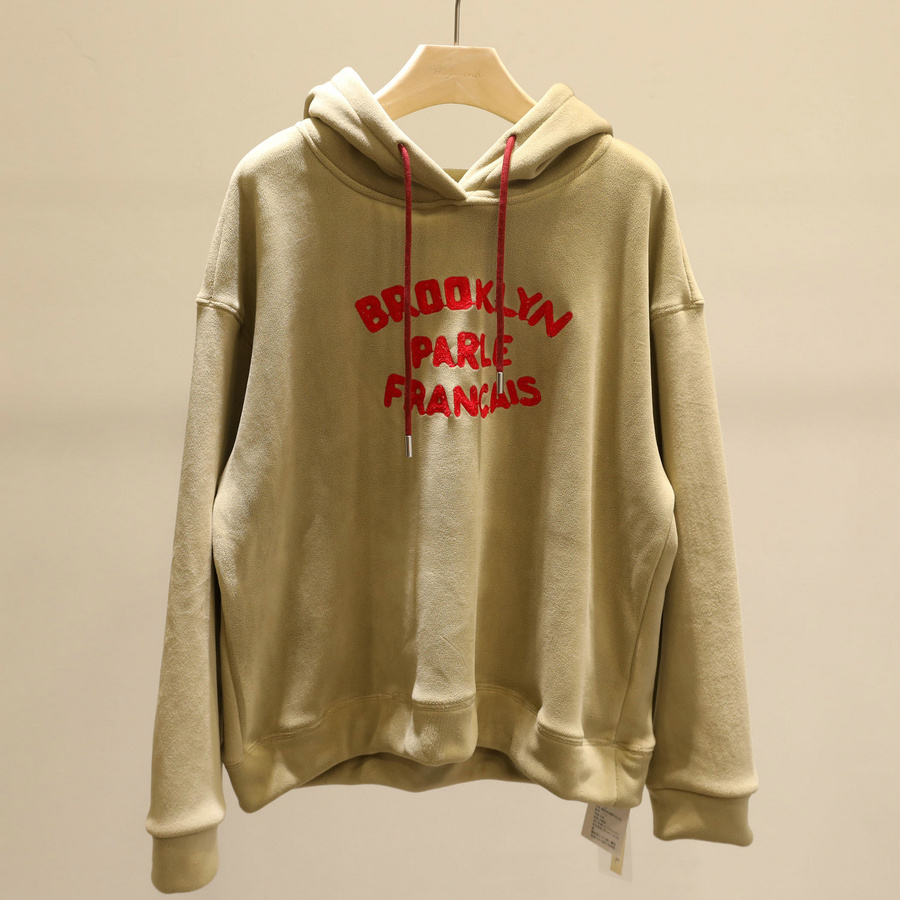 保暖不臃肿~加绒连帽字母卫衣女2025冬季加厚休闲宽松套头上衣