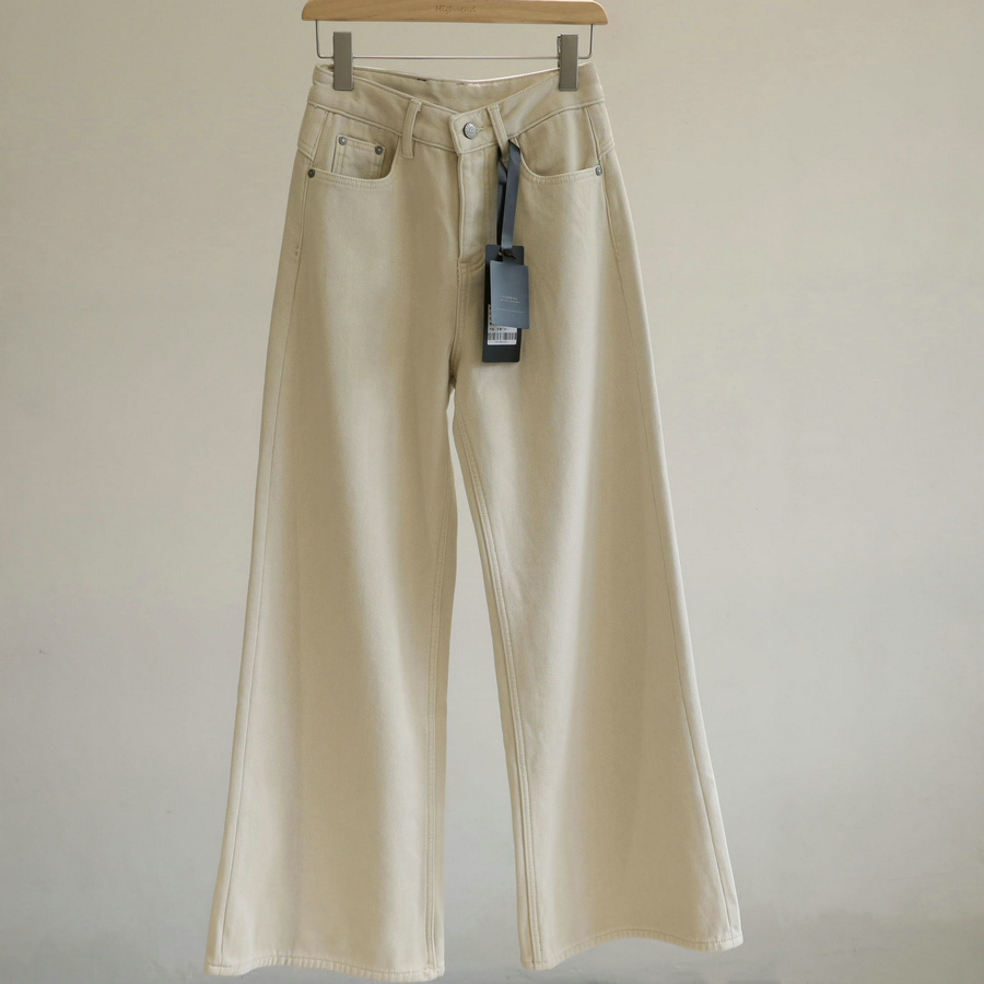 拉长腿部线条！加绒阔腿牛仔裤女胖mm宽松显瘦直筒拖地长裤冬季