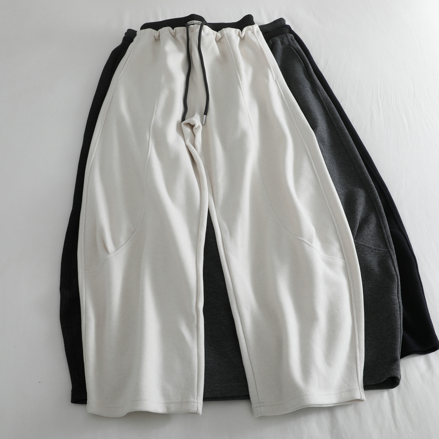 长裤弯刀裤女秋冬新款宽松厚卫裤