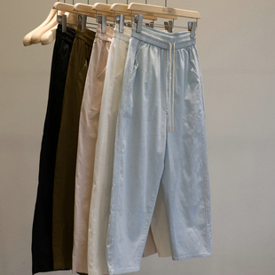 宽松百搭遮肉哈伦九分裤 女2025早秋新款 韩系纯色休闲裤 招牌神裤