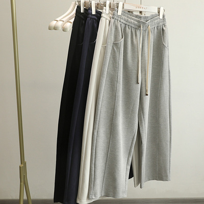 松紧腰休闲百搭九分裤卫裤