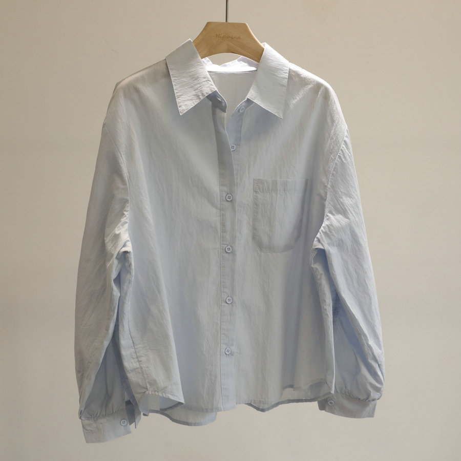 高质简约单品！松弛感白色长袖衬衫女宽松翻领百搭通勤衬衣外套,女装/女士精品,衬衫,淘宝优惠券,粉丝福利购,淘宝优惠卷