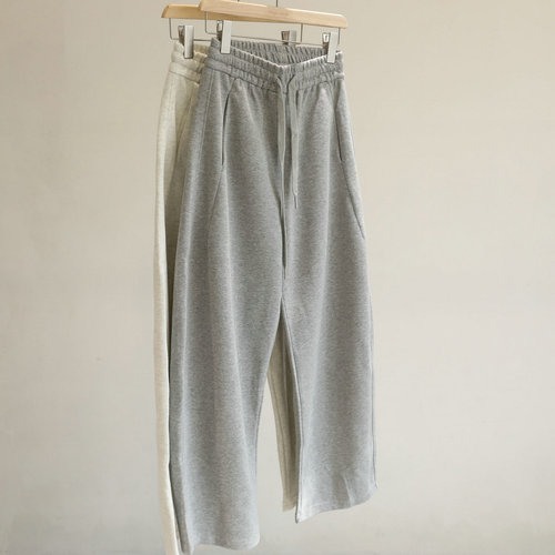 修腿神器！高腰净版弯刀裤女百搭宽松显瘦阔腿休闲卫裤长裤春款