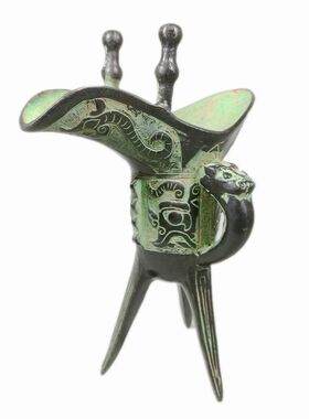 酒杯仿古做旧中式风客厅摆件