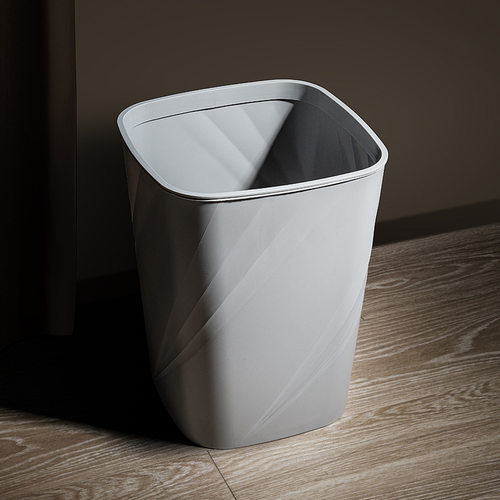 方形花纹垃圾桶家用客厅厨房卫生间卧室压圈盖垃圾筒家用大容量