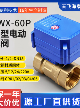 直销-60PDN15铜大扭矩电动铜球阀清洗机水阀A220V