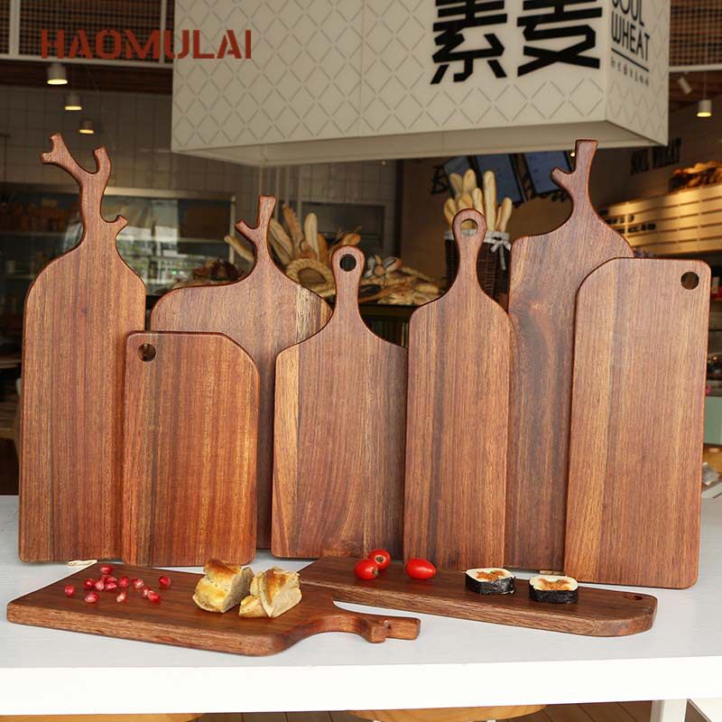 好木来面包板木质切水果砧板菜板日式烘焙实木牛排寿司披萨板托盘