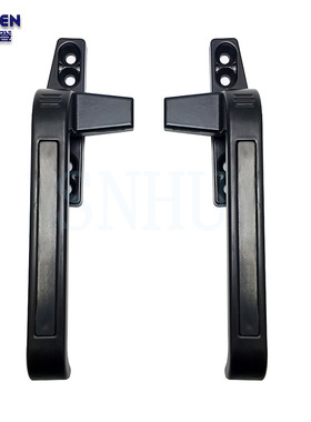 50铝合金窗把手平开门窗单点7字加厚执手窗拉手外推窗户锁铝合金