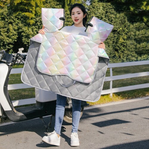 2026新款电动车四季挡风被春秋夏双面防水摩托车电瓶车防风挡风罩