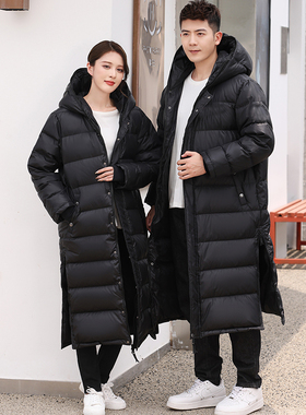 北电超厚保暖羽绒服定制北电羽绒服北影长款男女款加长艺考羽绒服