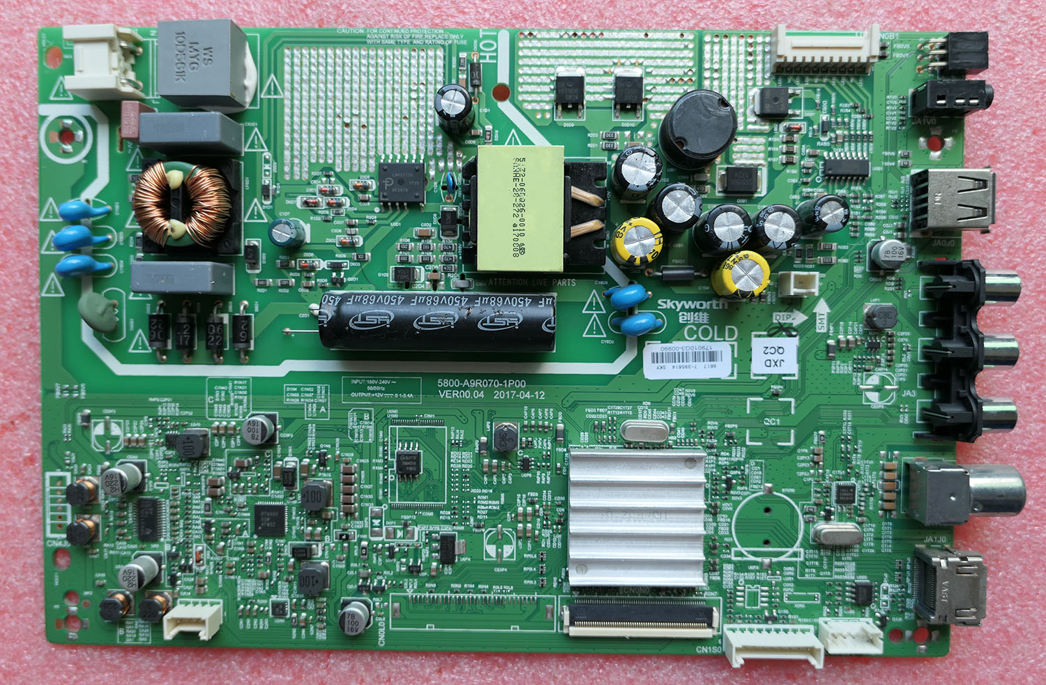 创维电视机主板5800-A9R070-1P00