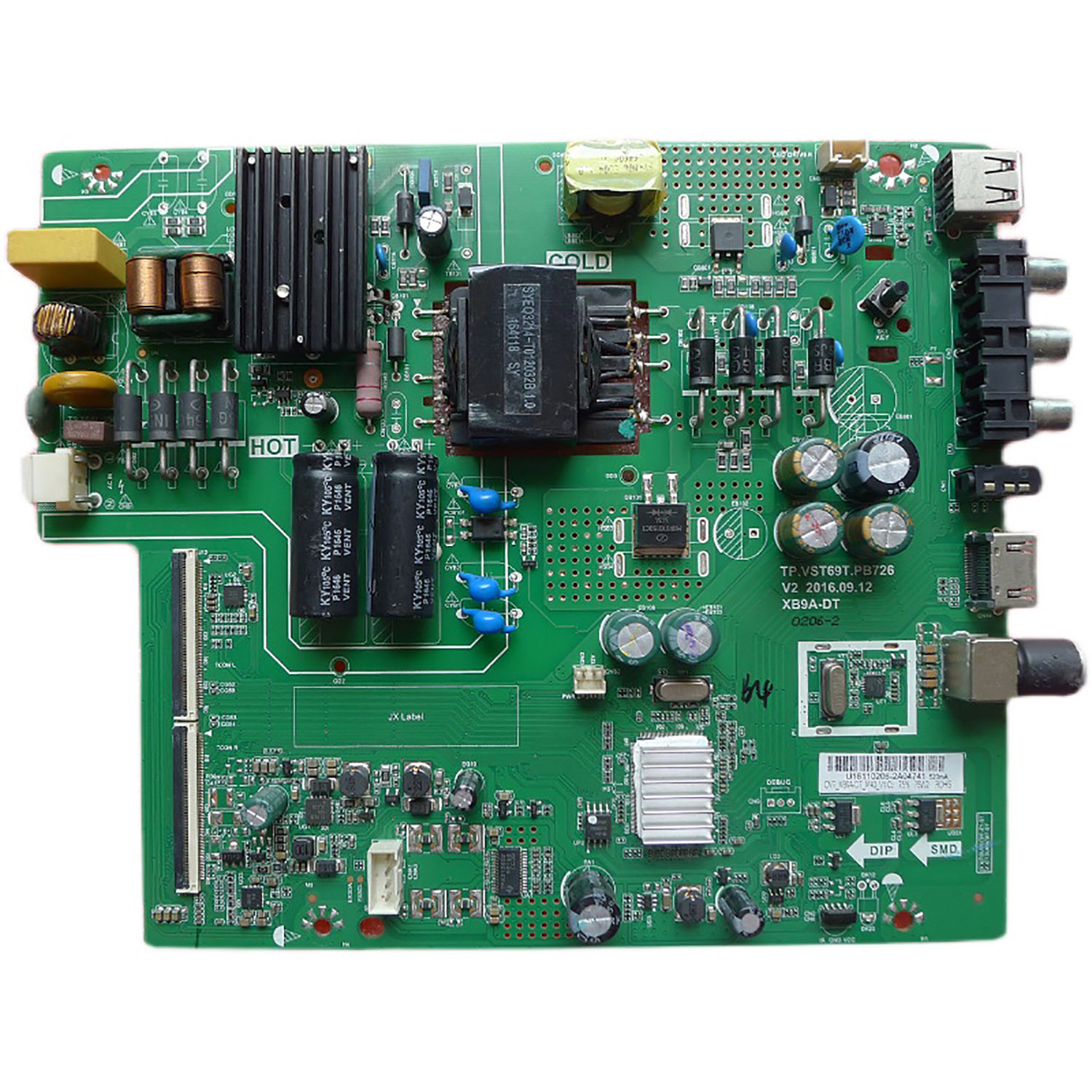 长虹电视机主板TP.VST69T.PB726