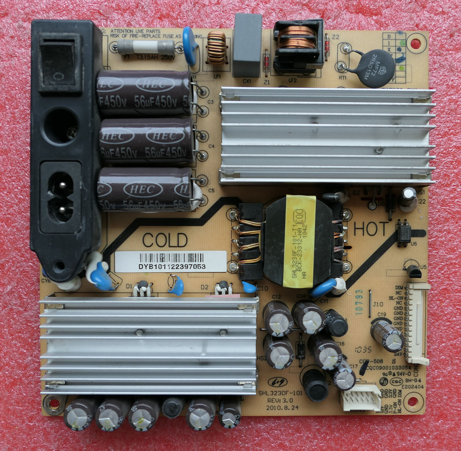 TCL液晶电视电源板SHL3230F-101