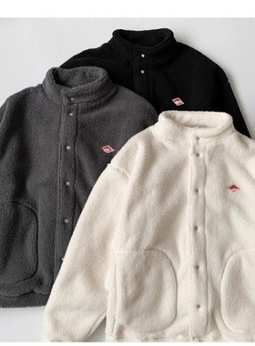 日系秋冬新款danton保暖立领外套情侣款宽松休闲上衣复古加绒保暖