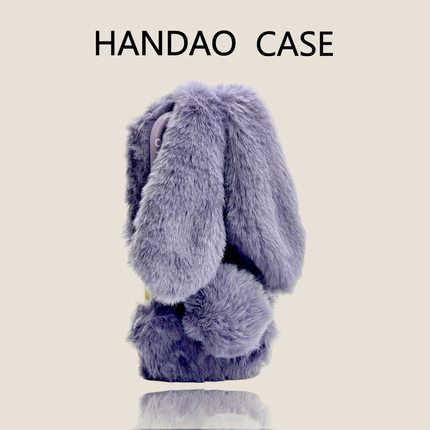 抖音同款oppoA3pro/A5/A2m毛绒k12s/A58x兔耳朵手机壳OPPOFindx9/7/8/6软OPPO Reno14/13/12/11/10兔子A6可爱