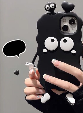 小红书同款oppoA3pro/a1s/A2m可爱k11/A58x煤球手机壳OPPOFindx7/6/5/4/OPPO Reno12pro+/11/10/9/8卡通