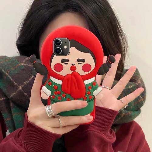 ins风东北女孩适用华为nova11/10/9pro/8se/7/6卡通可爱手机壳magic5pro/4/3创意荣耀play6t少女