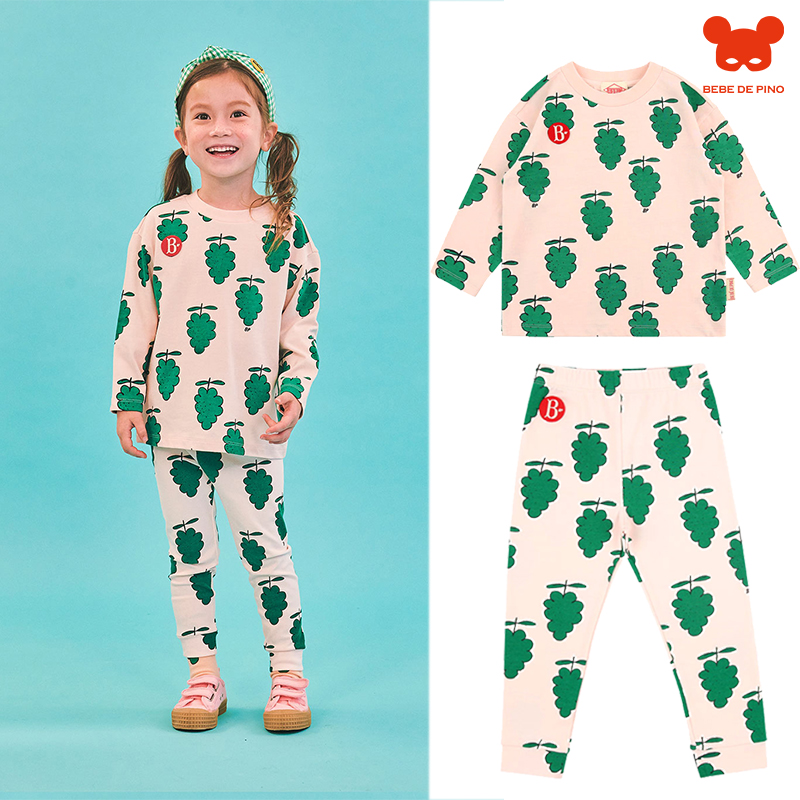 bebedepino现货葡萄满图打底衫