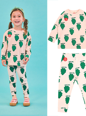 (现货)BEBEDEPINO/贝贝品诺2021春款儿童葡萄满图打底衫打底裤