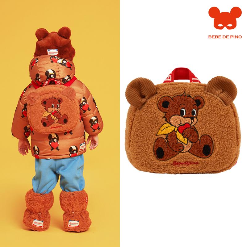 24冬正品现货男女童毛绒玩偶包