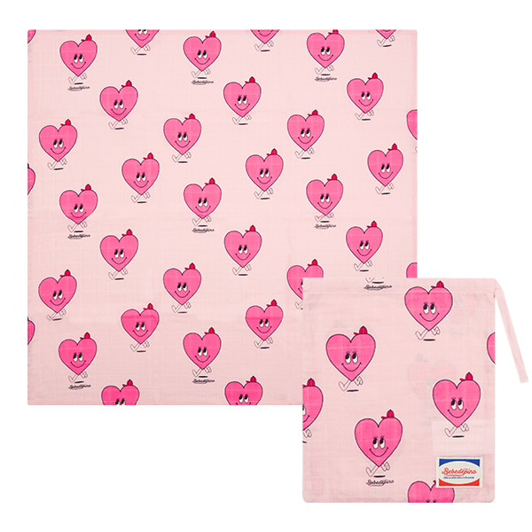 BEBEDEPINO小心心盖毯包被