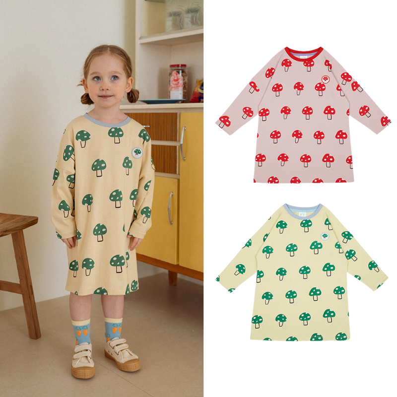 PRANKSOME薄款套头长袖连衣裙