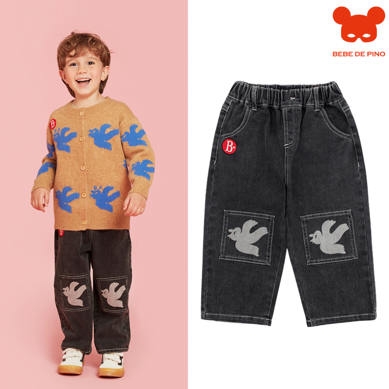 BEBEDEPINO宽松舒适牛仔裤长裤