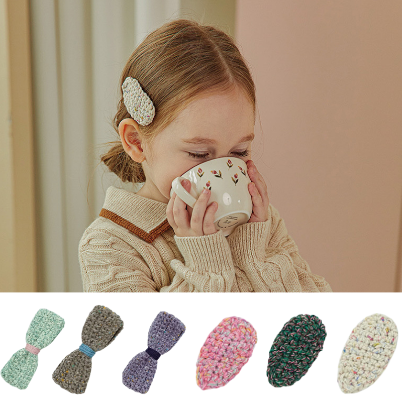 PRANKSOME蝴蝶结针织发夹发饰