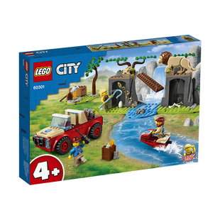 LEGO乐高城市系列60301野生动物救援越野男女孩积木益智玩具