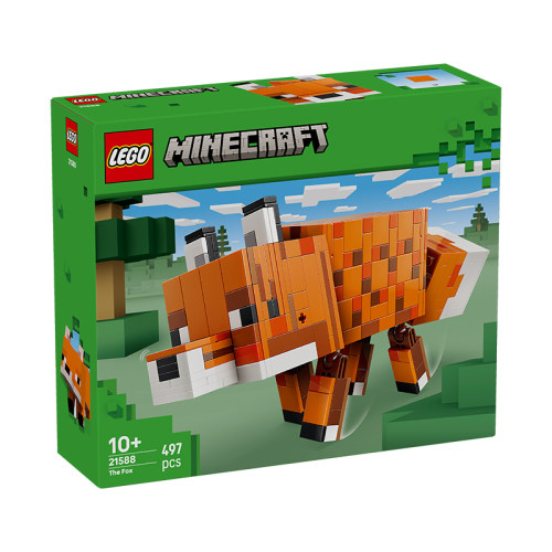 LEGO乐高我的世界系列21588狐狸男女孩益智拼搭积木玩具礼物