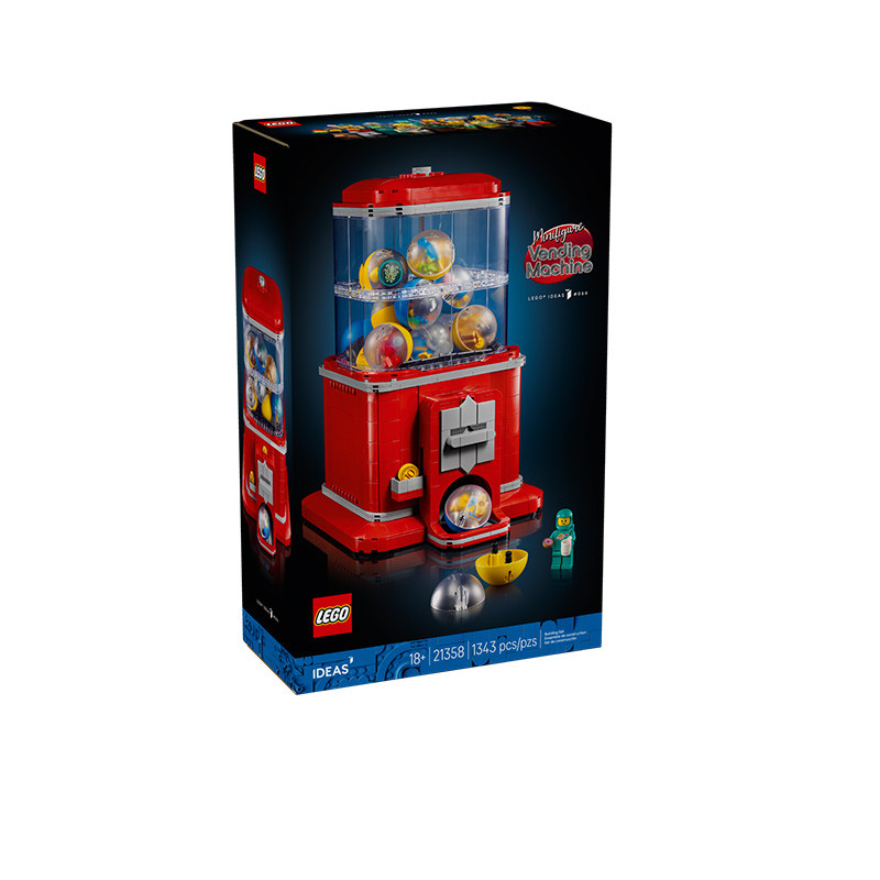 LEGO乐高21358小人仔迷你扭蛋机创意拼搭积木儿童益智玩具新款