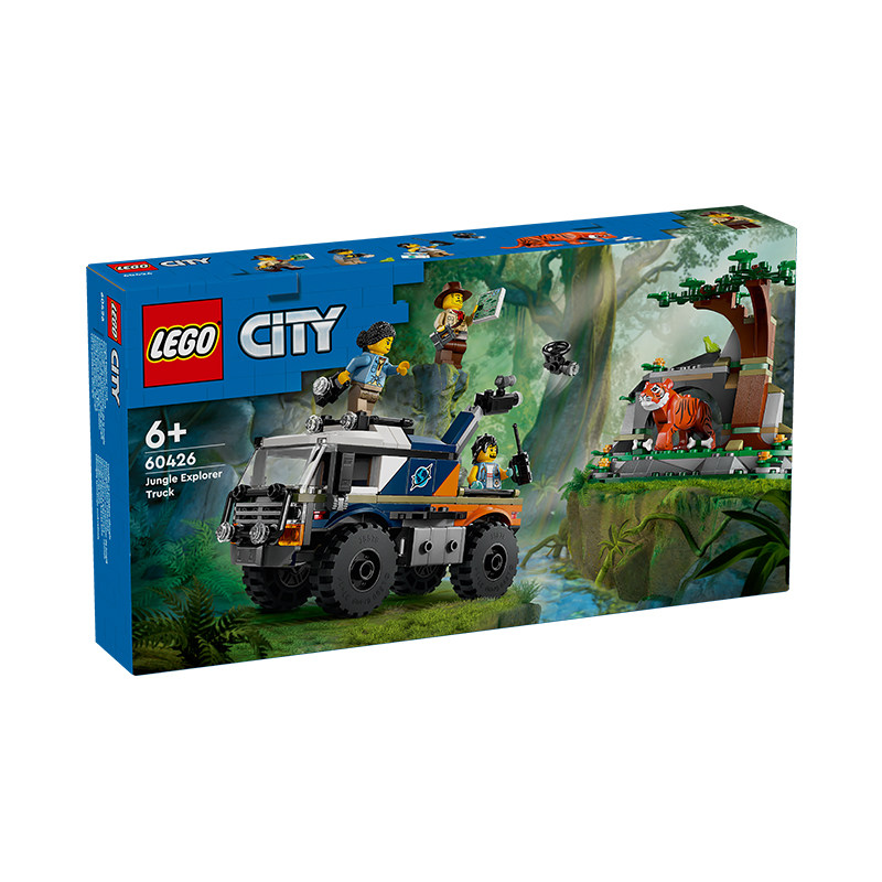 【6月新品】lego乐高城市系列60426丛林探险家越野卡车积木玩具