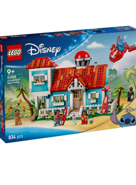 LEGO乐高43268莉萝和史迪奇的沙滩度假屋拼装积木玩具