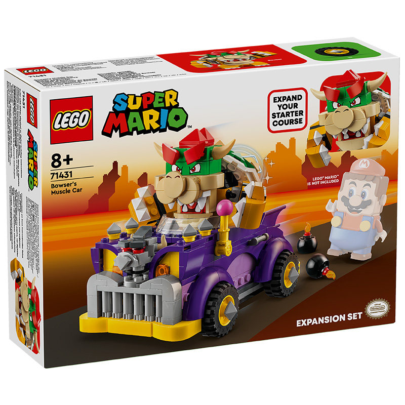 【1月新品】lego乐高超级马里奥71431酷霸的高速公路车益智玩具