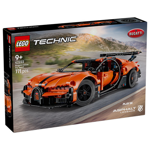 乐高机械组系列42222布加迪Chiron Pur Sport超级跑车积木玩具