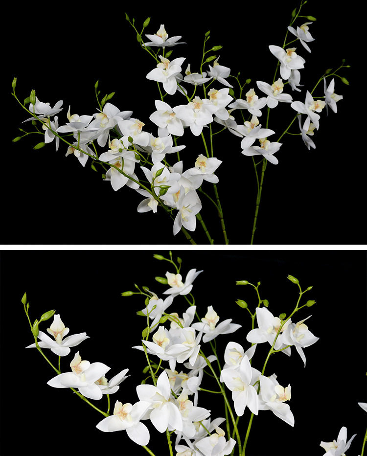 仿真鸽子兰 仿真花 兰花 3d打印手感兰花 花艺插花 家居装饰 假花