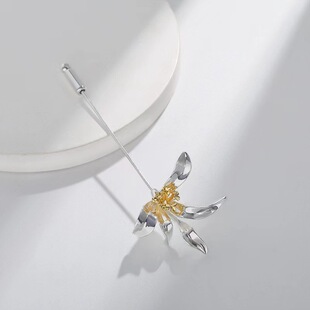 高级感小花桂花胸针网红时尚气质衣服配饰韩国版大气开衫扣丝巾扣