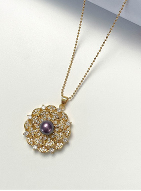 天然淡水珍珠项链女款轻奢小众精